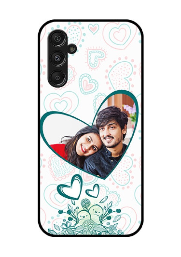 Galaxy F34 5G Custom Glass Phone Case - Premium Couple Design