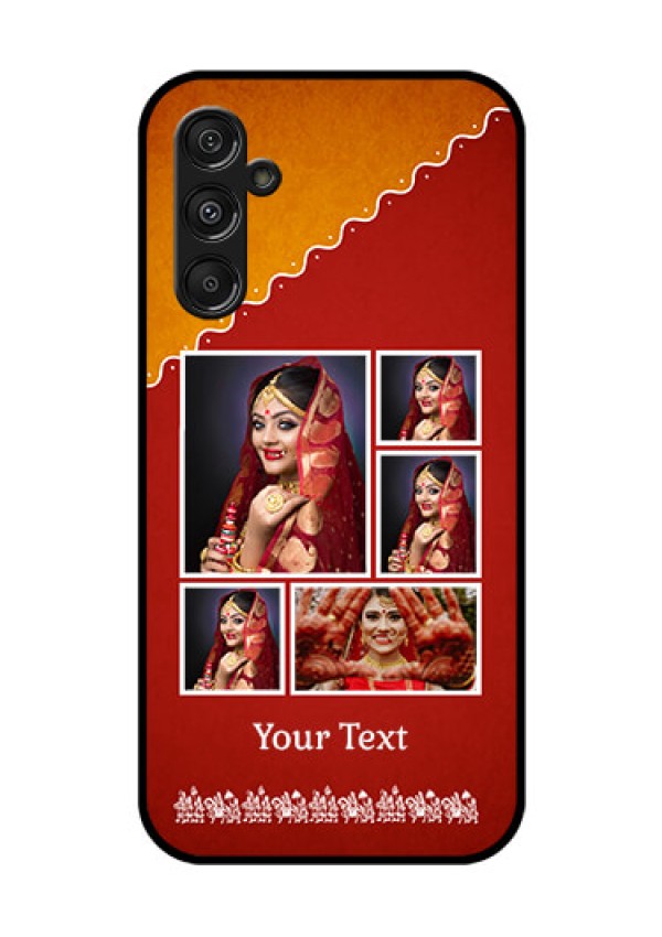 Galaxy F34 5G Custom Glass Phone Case - Wedding Pic Upload Design