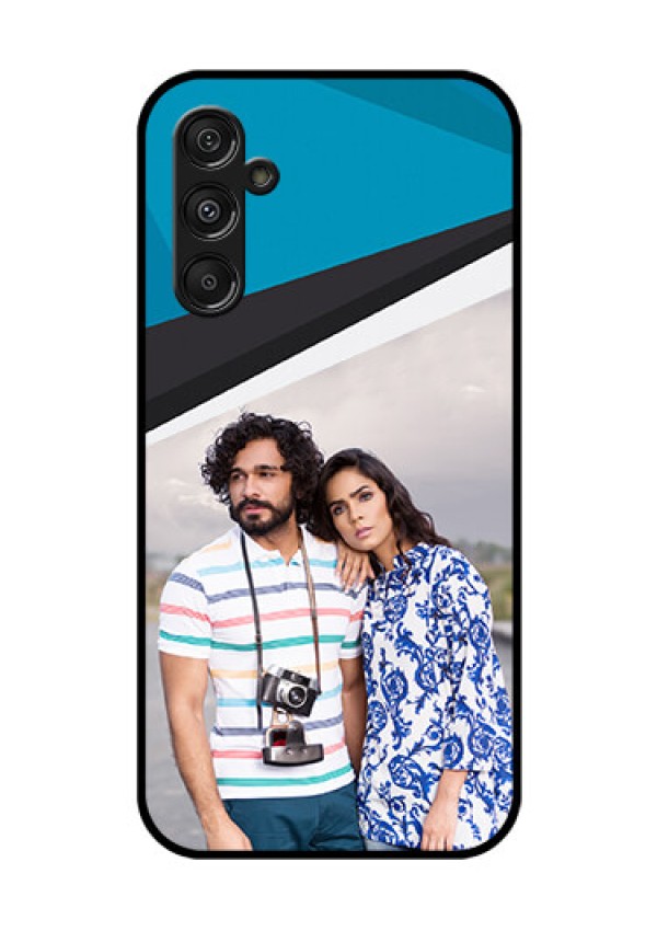 Galaxy F34 5G Custom Glass Phone Case - Simple Pattern Photo Upload Design