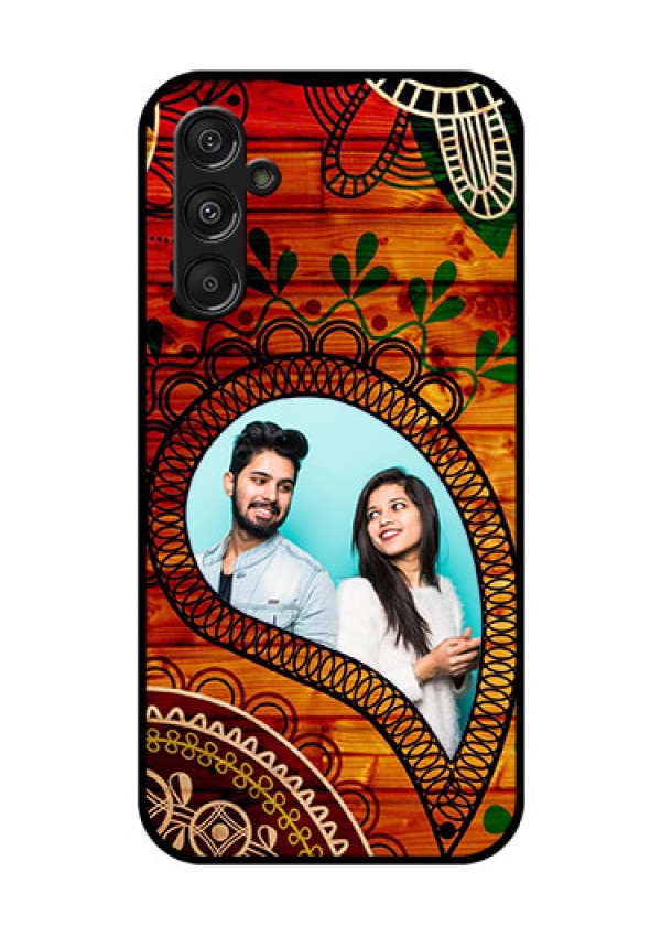 Galaxy F34 5G Custom Glass Phone Case - Abstract Colorful Design