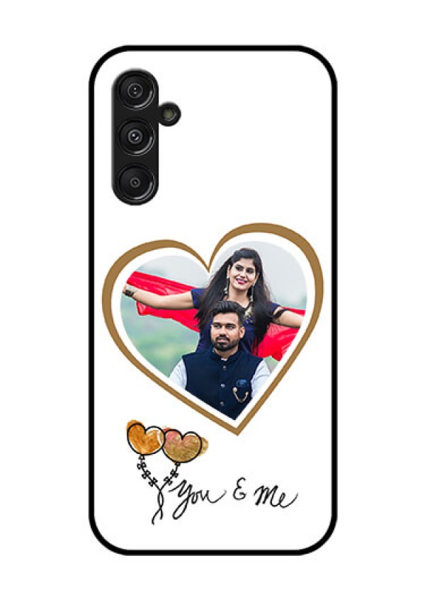 Galaxy F34 5G Custom Glass Phone Case - You & Me Design