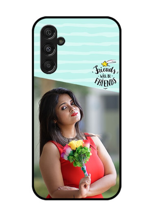 Galaxy F34 5G Custom Glass Phone Case - Friends Picture Icon Design