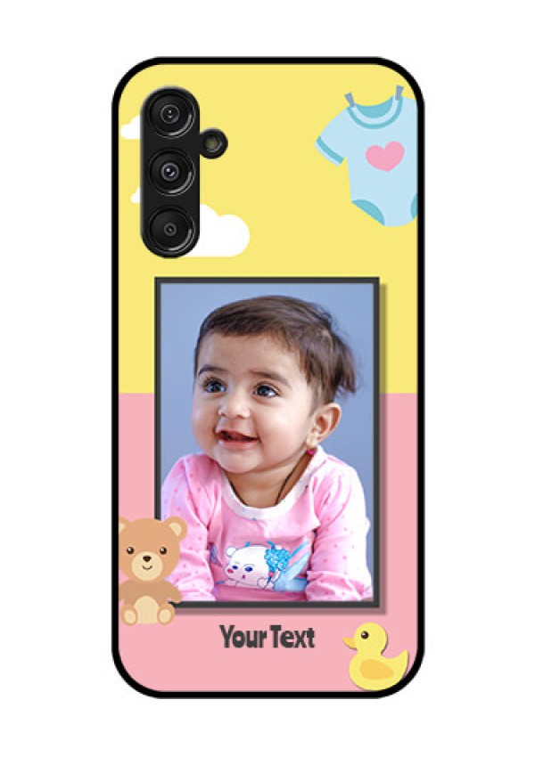 Galaxy F34 5G Custom Glass Phone Case - Kids 2 Color Design