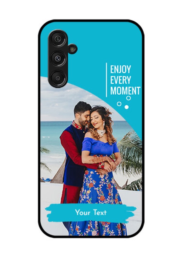 Galaxy F34 5G Custom Glass Phone Case - Happy Moment Design