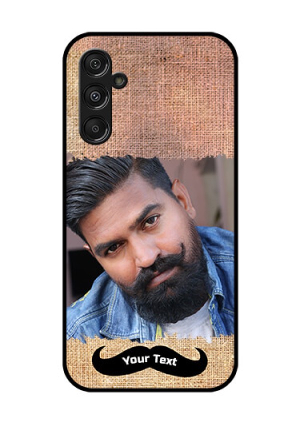 Galaxy F34 5G Custom Glass Phone Case - With Texture Design