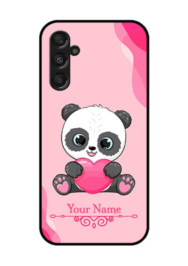Galaxy F34 5G Custom Glass Phone Case - Cute Panda Design