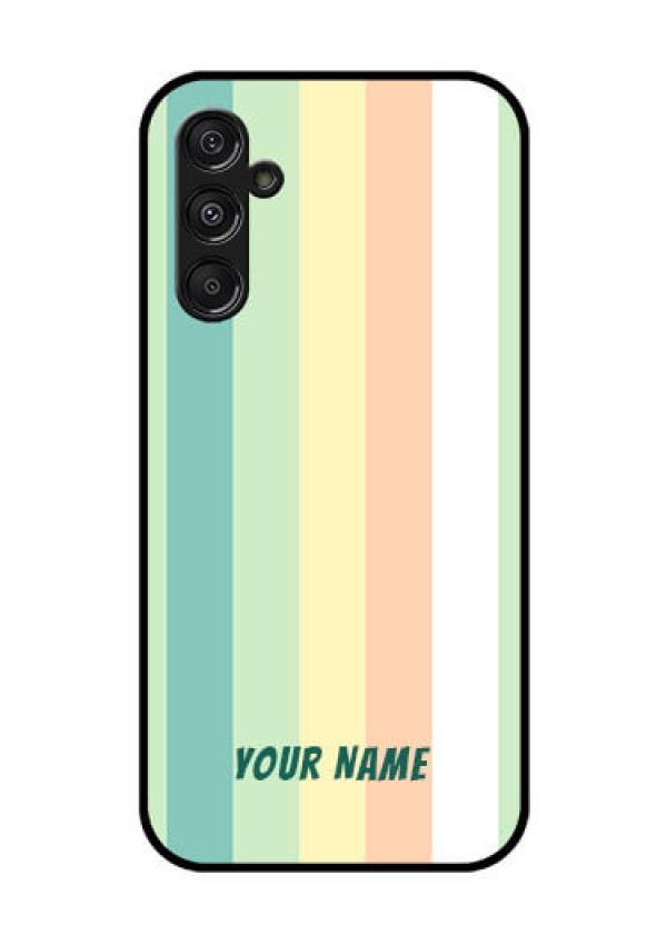 Galaxy F34 5G Custom Glass Phone Case - Multi - Colour Stripes Design