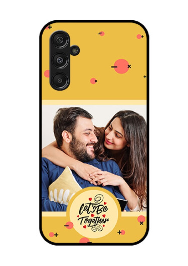 Galaxy F34 5G Custom Glass Phone Case - Lets Be Together Design