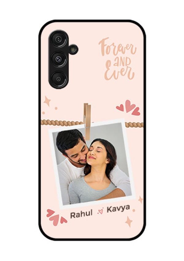 Galaxy F34 5G Custom Glass Phone Case - Forever And Ever Love Design