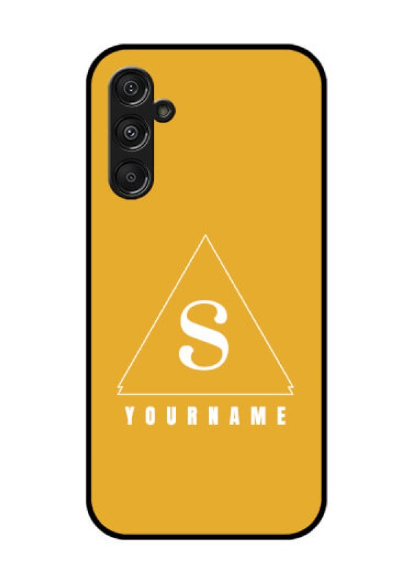 Galaxy F34 5G Custom Glass Phone Case - Simple Triangle Design