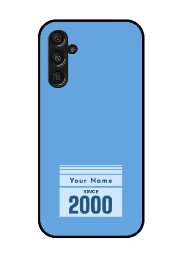 Galaxy F34 5G Custom Glass Phone Case - Custom Year Of Birth Design