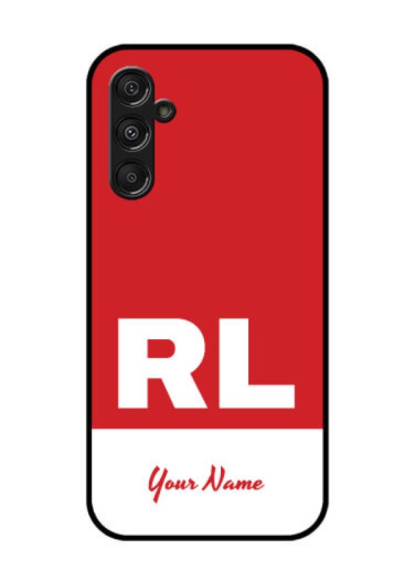 Galaxy F34 5G Custom Glass Phone Case - Dual Tone Custom Text Design