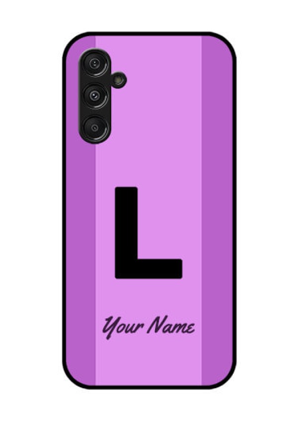 Galaxy F34 5G Custom Glass Phone Case - Tricolor Custom Text Design
