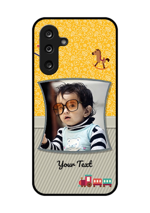 Samsung Galaxy F36 5G Custom Glass Phone Case - Baby Picture Upload Design