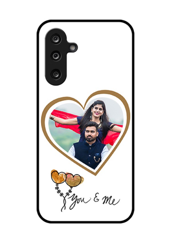 Samsung Galaxy F36 5G Custom Glass Phone Case - You & Me Design