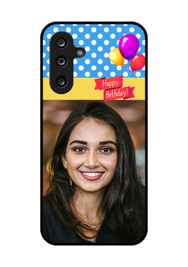 Samsung Galaxy F36 5G Custom Glass Phone Case - Happy Birthday Design