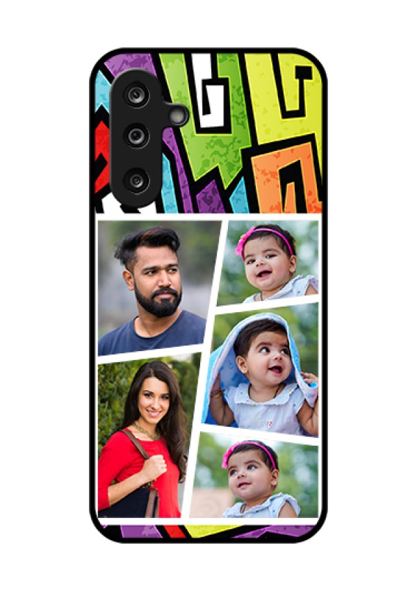 Samsung Galaxy F36 5G Custom Glass Phone Case - Graffiti Pattern Design