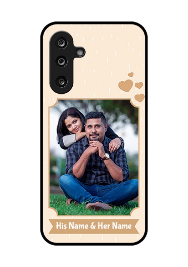 Samsung Galaxy F36 5G Custom Glass Phone Case - With Confetti Love Design