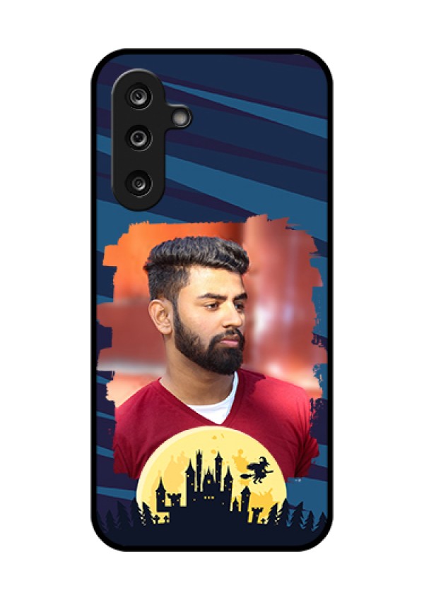 Samsung Galaxy F36 5G Custom Glass Phone Case - Halloween Witch Design