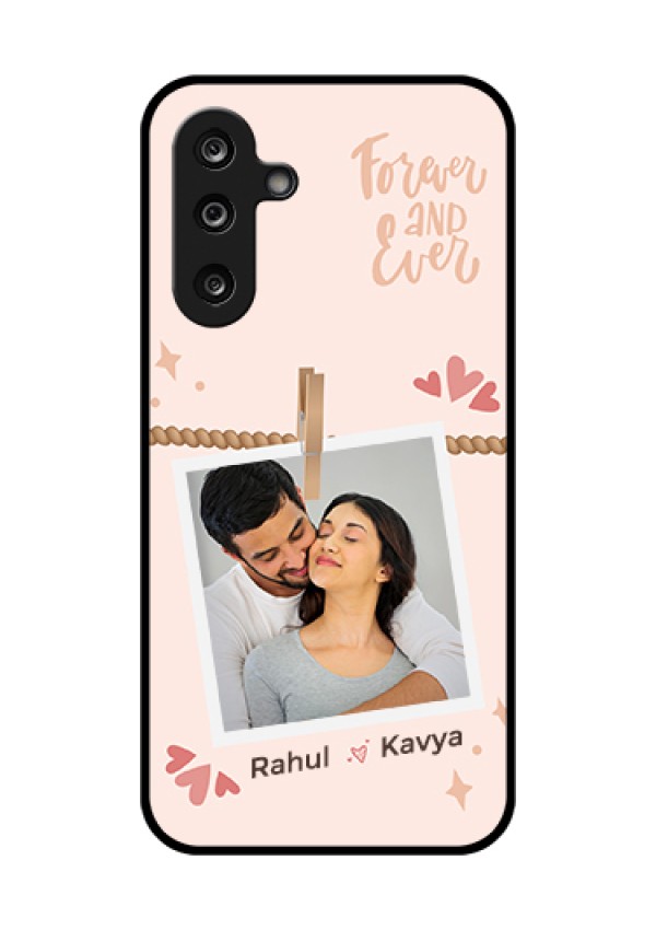 Samsung Galaxy F36 5G Custom Glass Phone Case - Forever And Ever Love Design