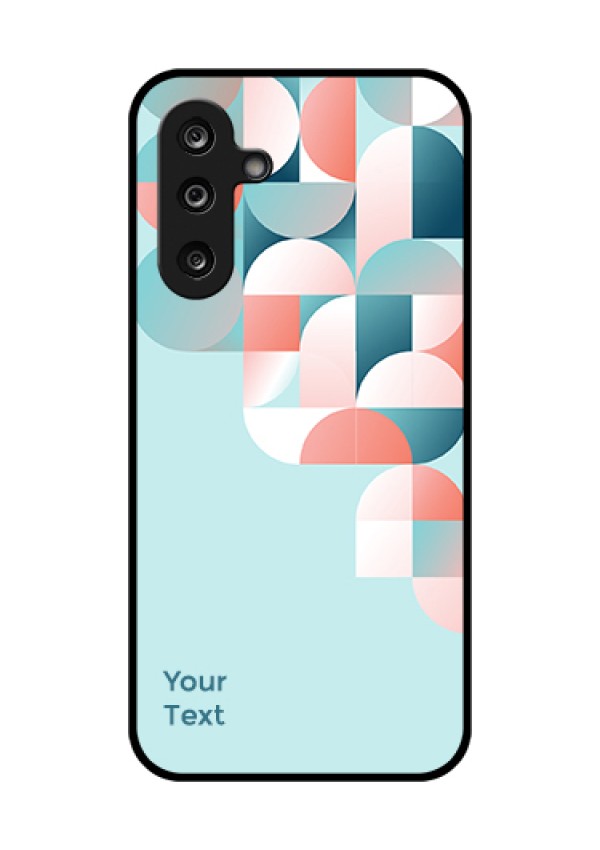 Samsung Galaxy F36 5G Custom Glass Phone Case - Stylish Semi - Circle Pattern Design