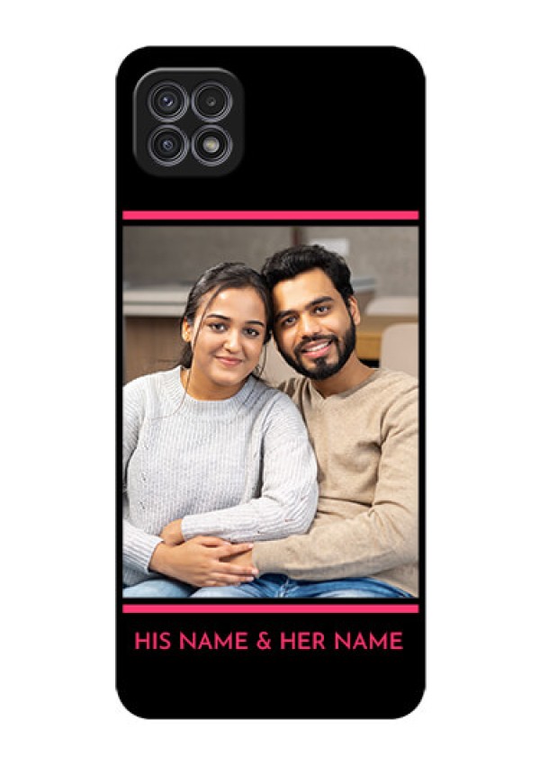 Galaxy F42 5G Custom Glass Mobile Case  - with Add Text Design