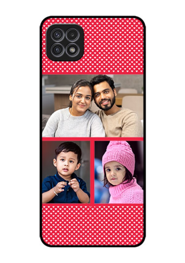 Galaxy F42 5G Personalized Glass Phone Case  - Bulk Pic Upload Design