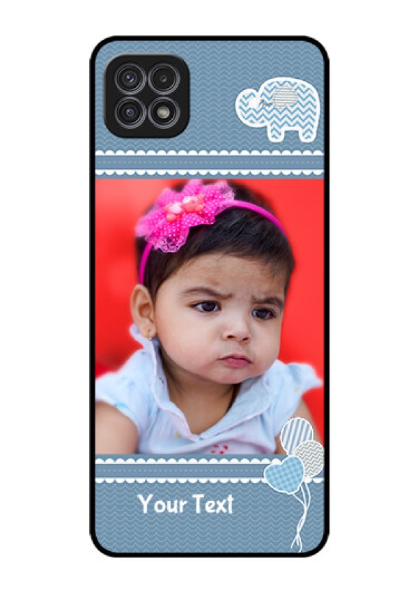 Galaxy F42 5G Photo Printing on Glass Case  - with Kids Pattern Design