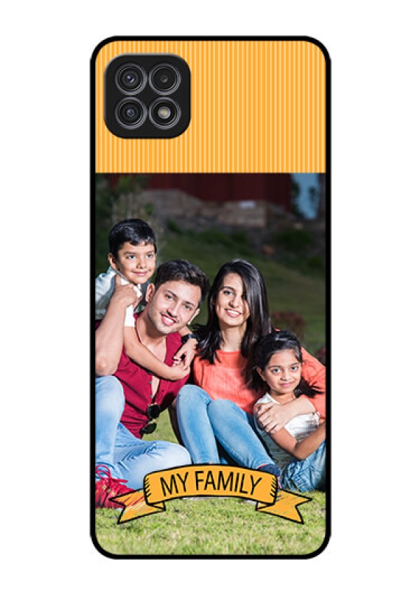 Galaxy F42 5G Custom Glass Phone Case  - My Family Design