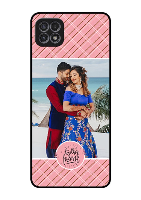 Galaxy F42 5G Personalized Glass Phone Case  - Together Forever Design