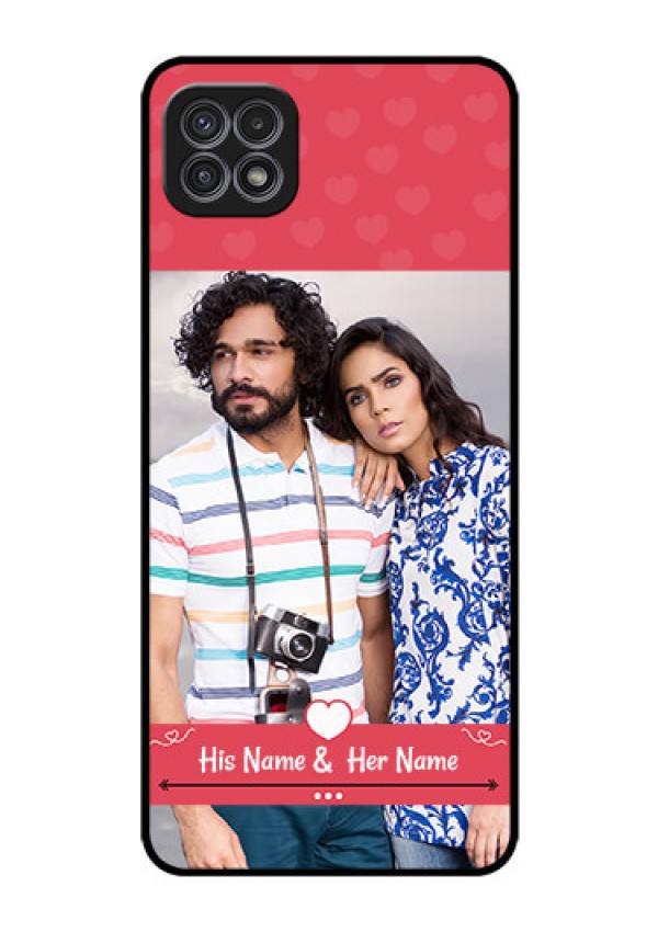 Galaxy F42 5G Photo Printing on Glass Case  - Simple Love Design