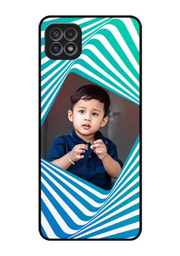 Galaxy F42 5G Personalized Glass Phone Case  - Abstract Spiral Design