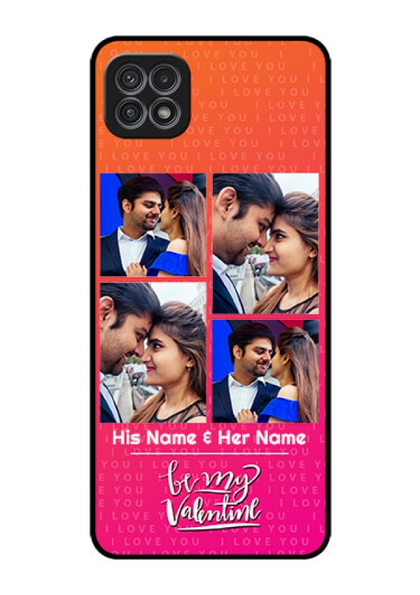 Galaxy F42 5G Custom Glass Phone Case  - I Love You Pink Design