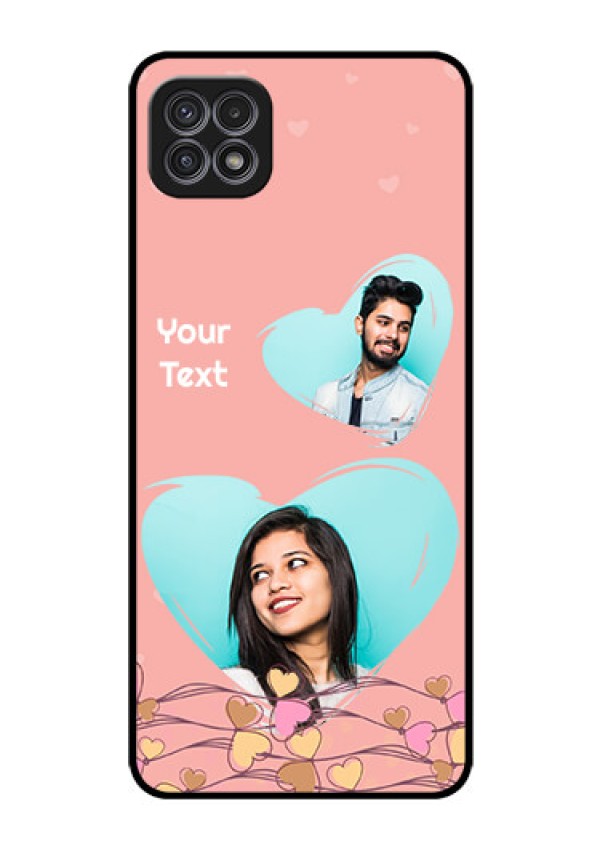 Galaxy F42 5G Custom Glass Mobile Case  - Love Doodle Design