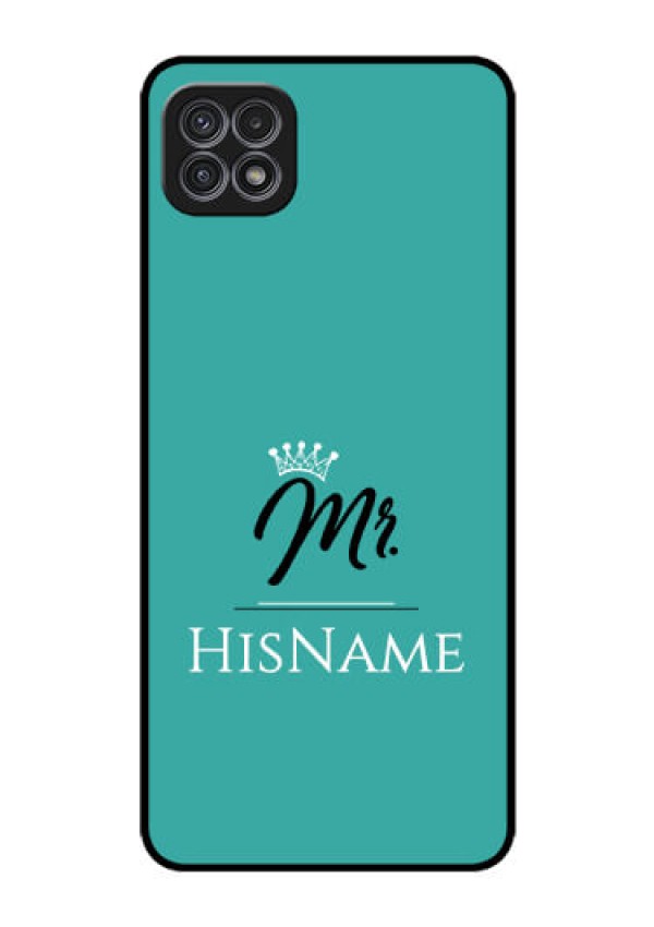 Galaxy F42 5G Custom Glass Phone Case Mr with Name