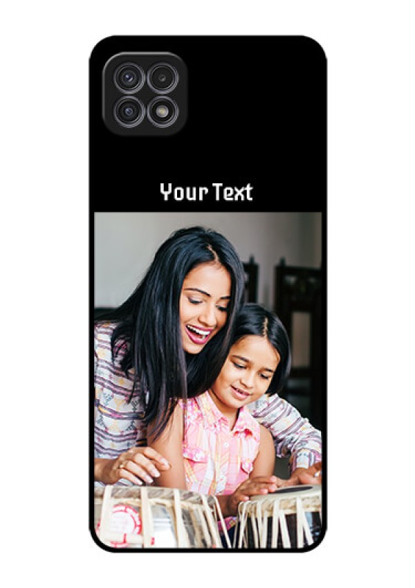 Galaxy F42 5G Photo with Name on Glass Phone Case