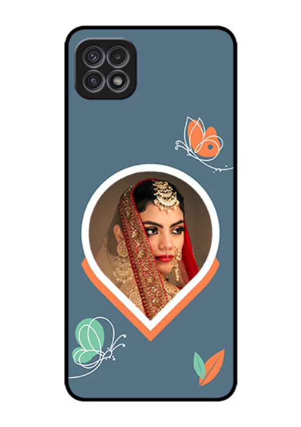 Galaxy F42 5G Custom Glass Mobile Case - Droplet Butterflies Design