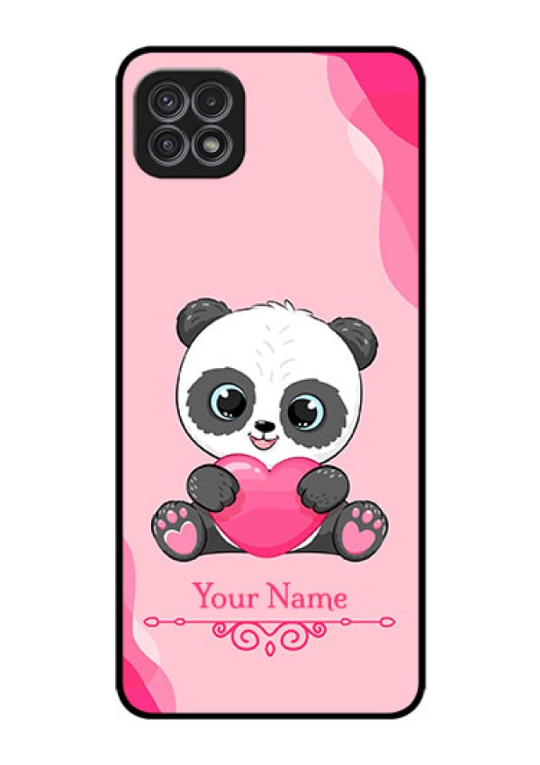 Galaxy F42 5G Custom Glass Mobile Case - Cute Panda Design