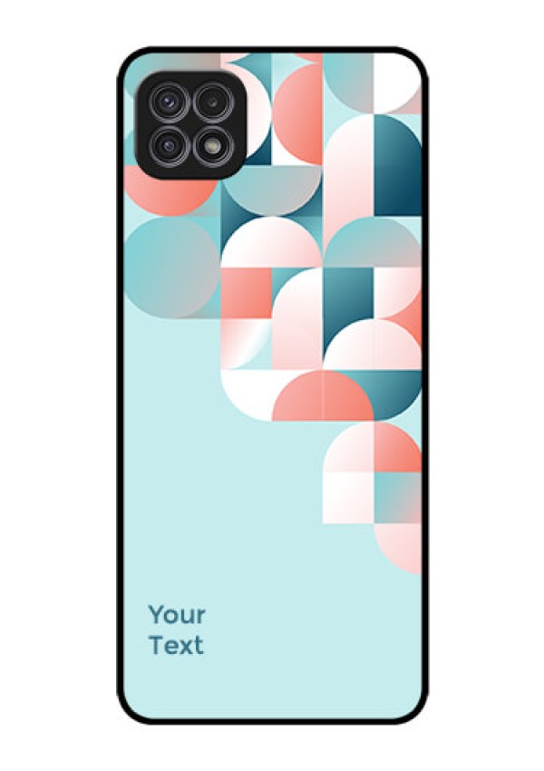 Galaxy F42 5G Custom Glass Phone Case - Stylish Semi-circle Pattern Design