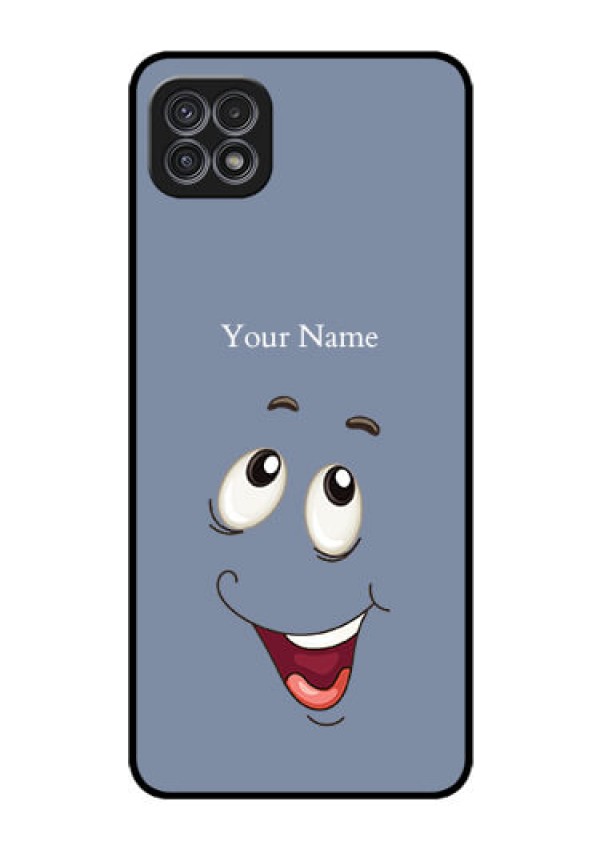 Galaxy F42 5G Photo Printing on Glass Case - Laughing Cartoon Face Design