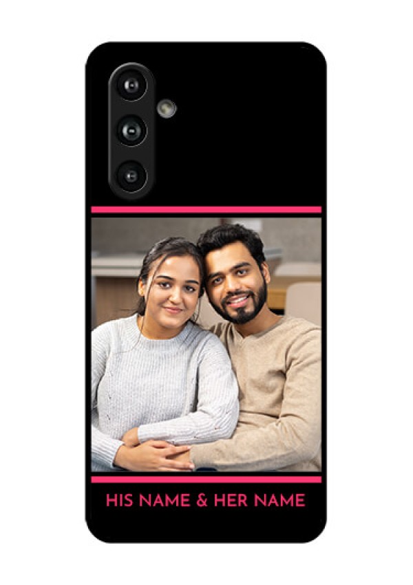 Samsung Galaxy F54 5G Custom Glass Phone Case - With Add Text Design