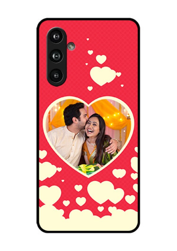 Samsung Galaxy F54 5G Custom Glass Phone Case - Love Symbols Phone Cover Design