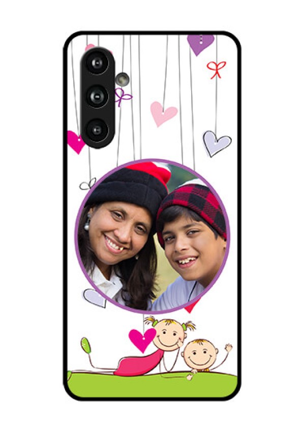 Samsung Galaxy F54 5G Custom Glass Phone Case - Cute Kids Phone Case Design