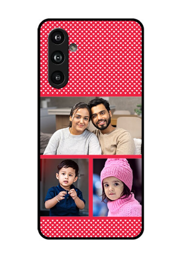 Samsung Galaxy F54 5G Custom Glass Phone Case - Bulk Photo Upload Design