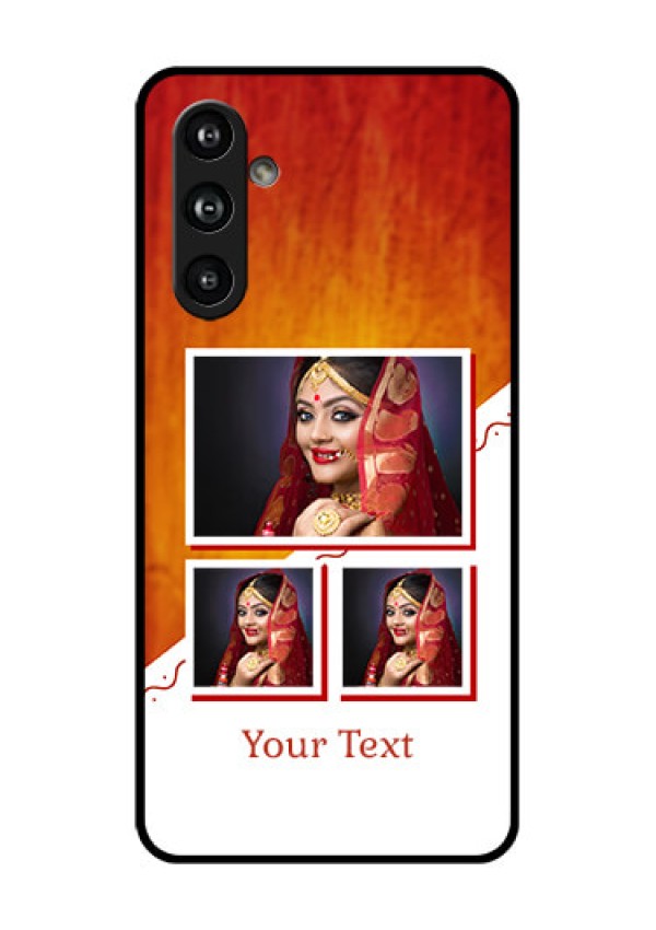 Samsung Galaxy F54 5G Custom Glass Phone Case - Wedding Memories Design