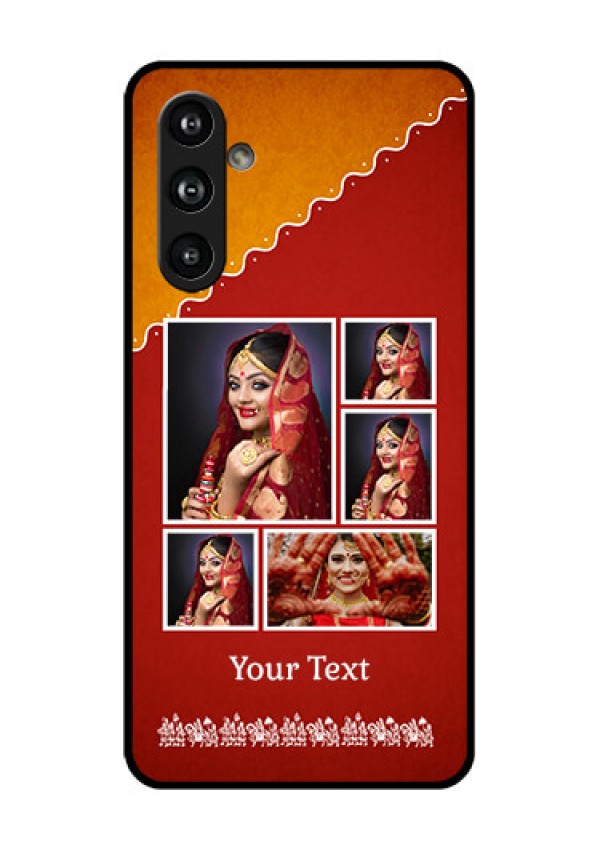 Samsung Galaxy F54 5G Custom Glass Phone Case - Wedding Pic Upload Design