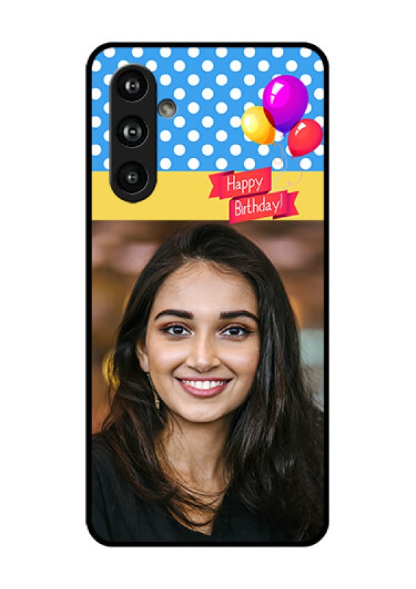 Samsung Galaxy F54 5G Custom Glass Phone Case - Happy Birthday Design