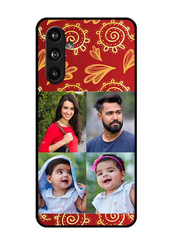 Samsung Galaxy F54 5G Custom Glass Phone Case - 4 Image Traditional Design