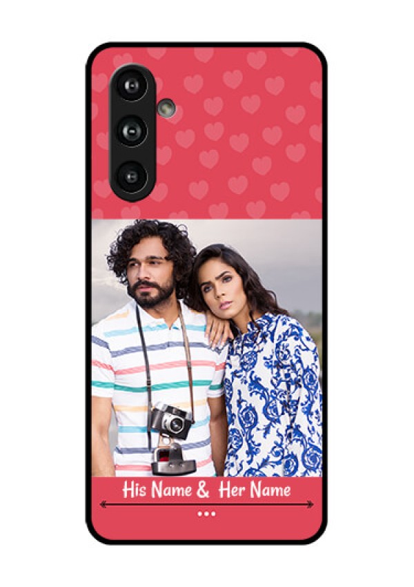 Samsung Galaxy F54 5G Custom Glass Phone Case - Simple Love Design