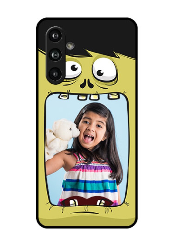 Samsung Galaxy F54 5G Custom Glass Phone Case - Cartoon Monster Back Case Design